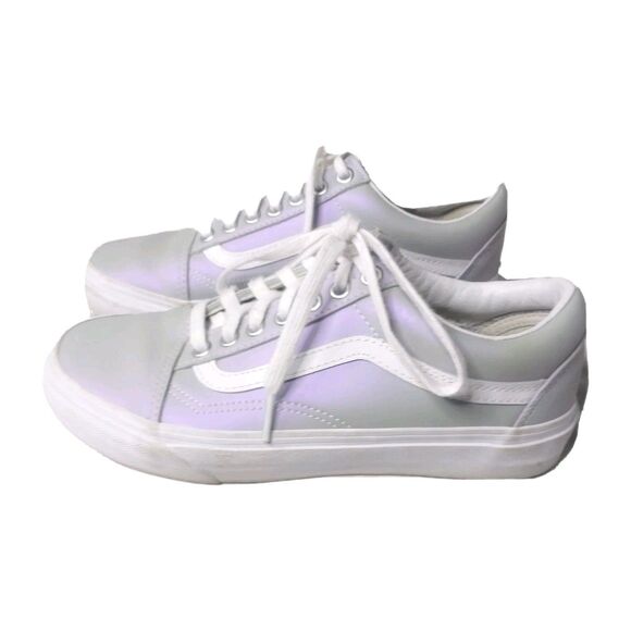 Vans Skate Old Skool Reflective/True White – Waterboyz Vans Old Skool Sneakers Women\'s Size 6.5 Shoes Classic Grey White Reflective